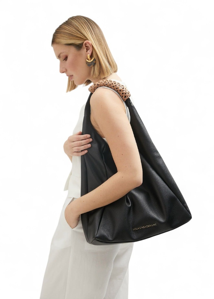 Bolso Detalle Trenzado LC 021 Ng