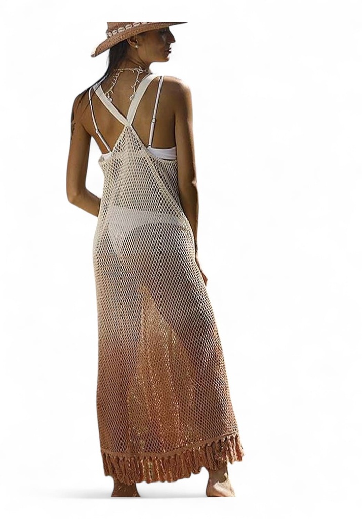 Vestido Largo Rejilla Bg