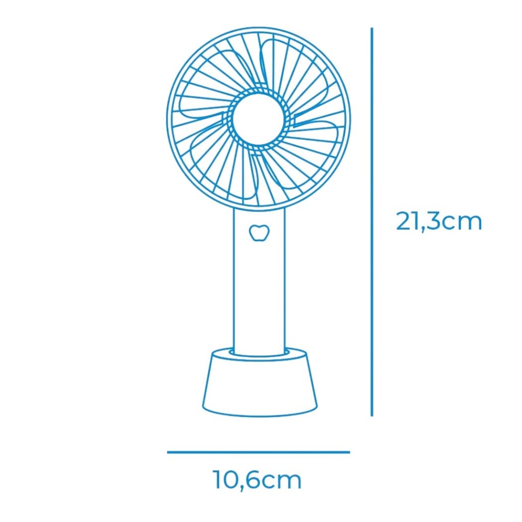 Ventilador Mano Recargable EDM