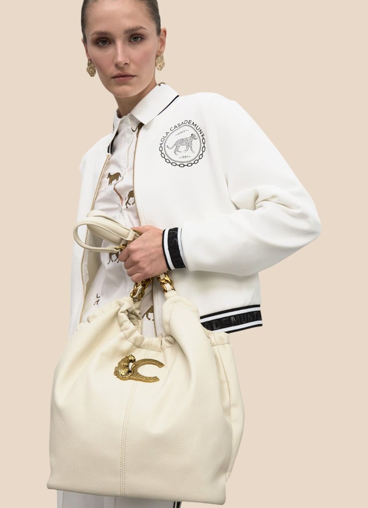 Bolso media luna Beige LC