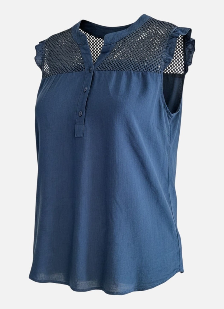 Blusa Escote Calado