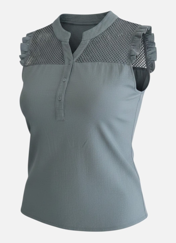 Blusa Escote Calado