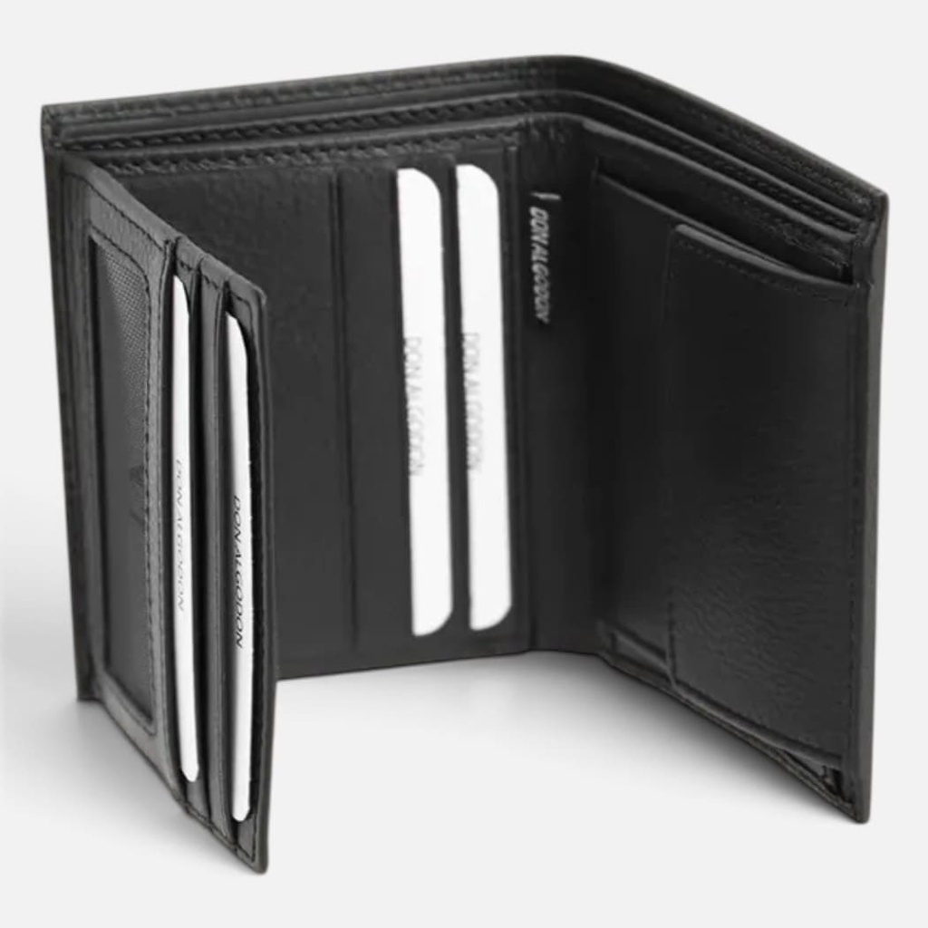 Cartera Piel Negro Don Algodón