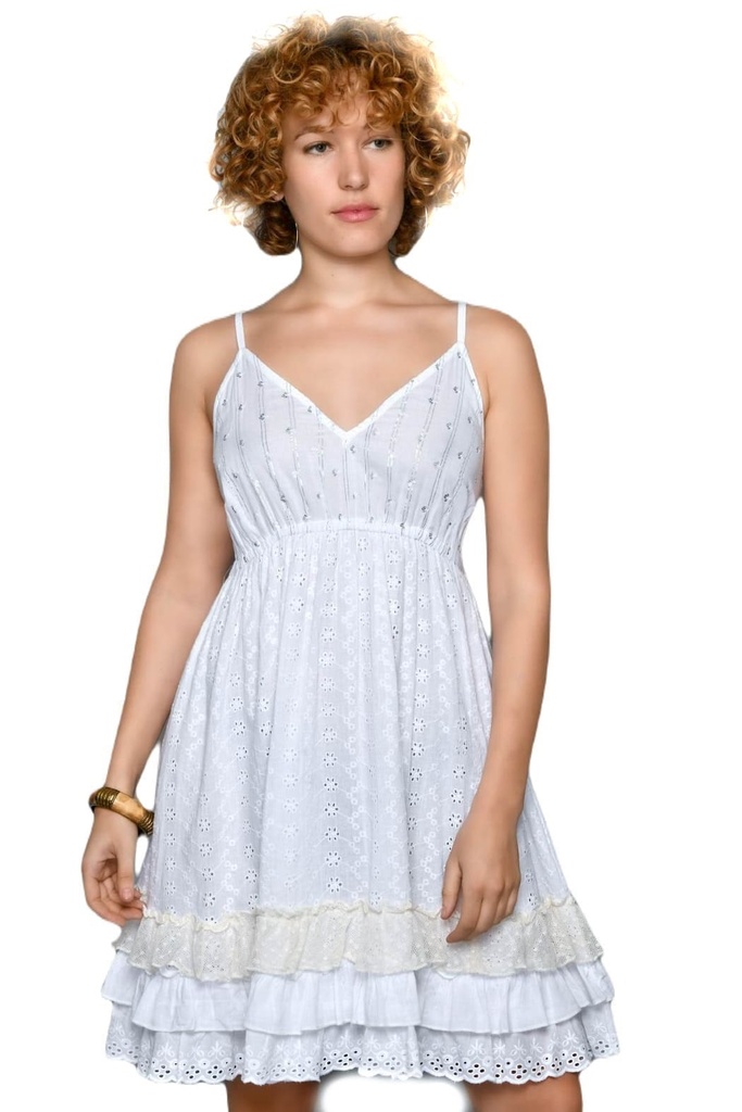 Vestido Tirantes Volantes Bc