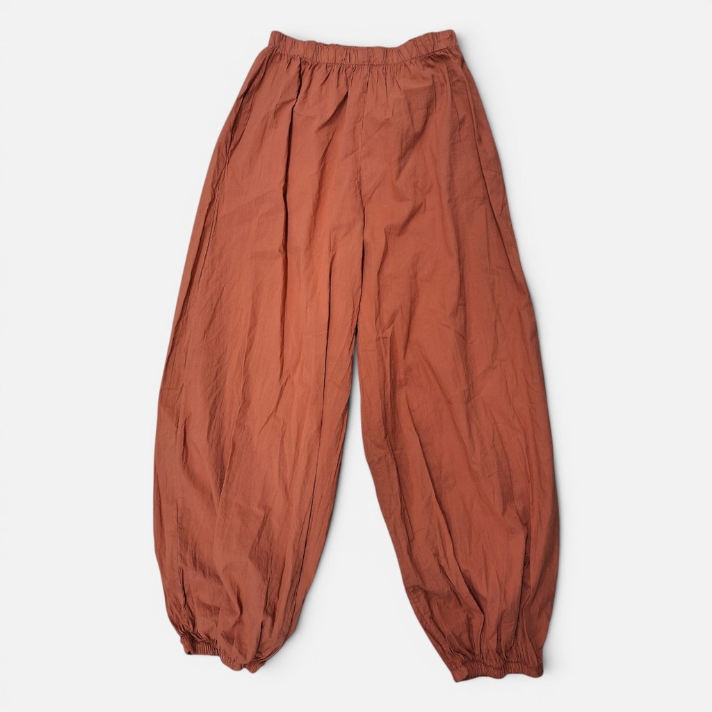 Pantalón Bombacho Liso Teja