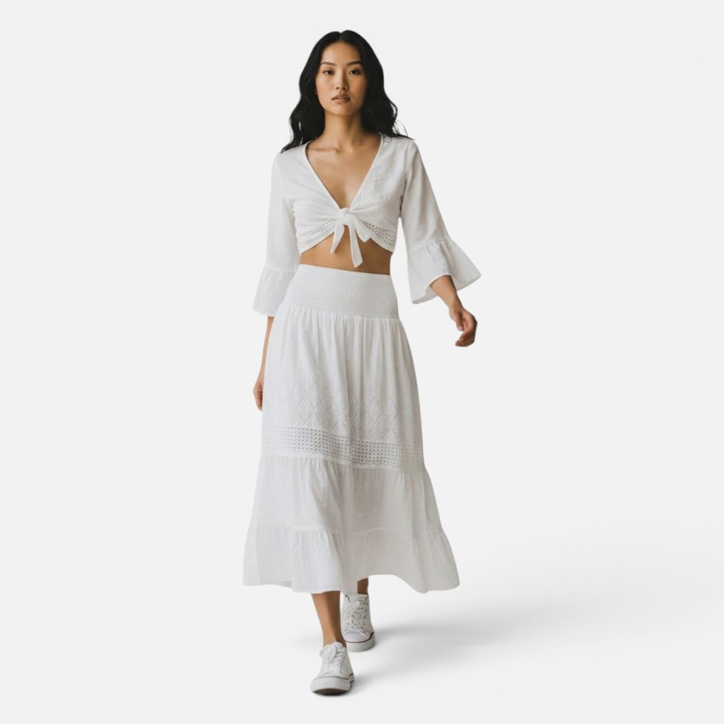 Conjunto Falda Blanco