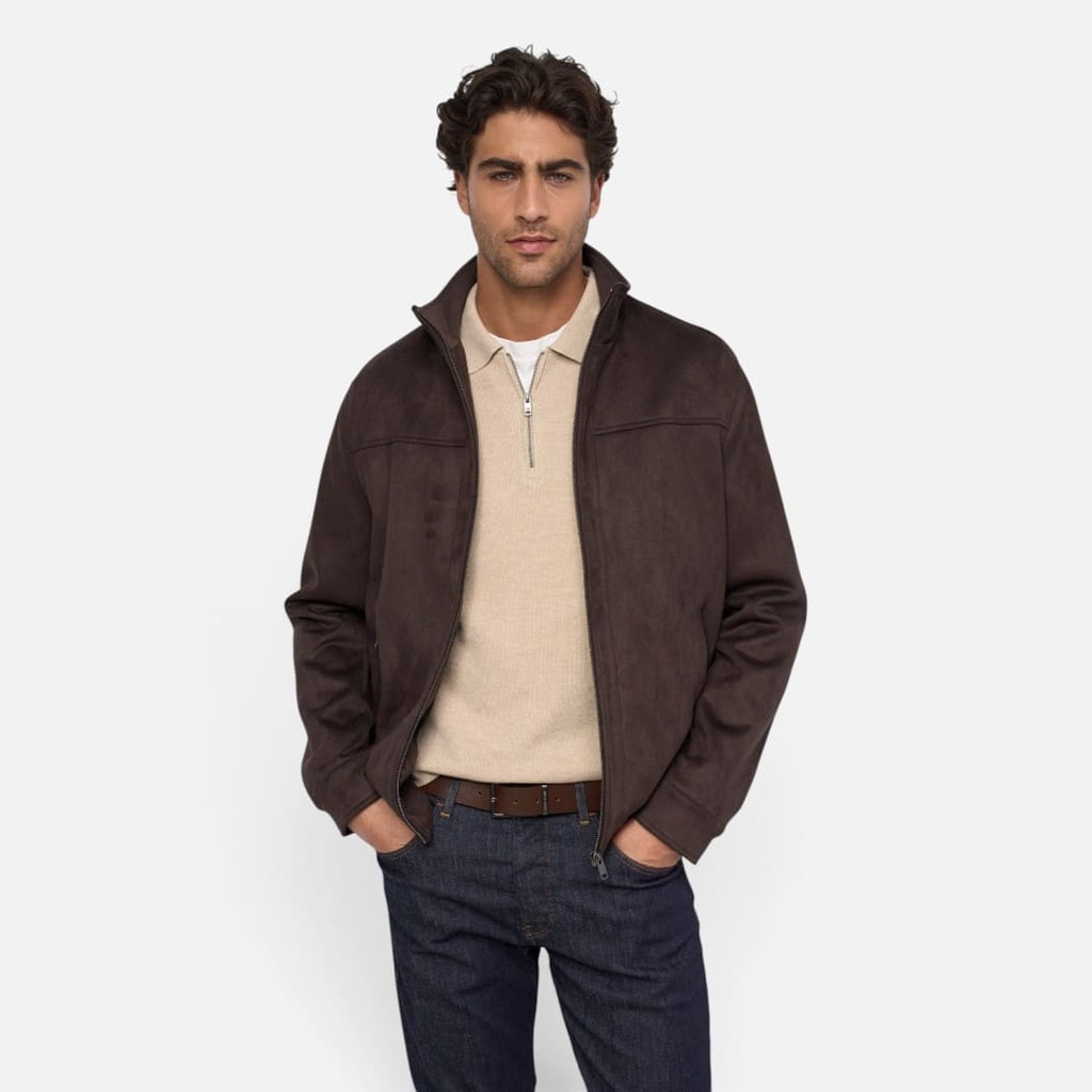 Bomber Efecto Ante Salsa Jeans