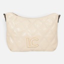 Bandolera acolchada con doble pespunte Gris Cr LC