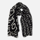 Fular plisado con logotipo NEGRO-Gris Ng LC