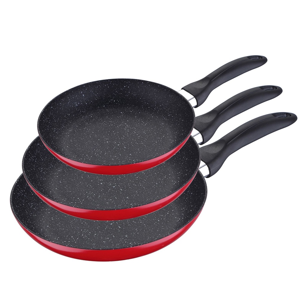 Set 3 Sartenes Aluminio Prensado