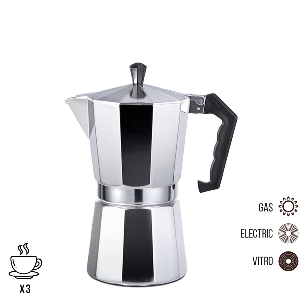 Cafetera de Aluminio 3 Tazas