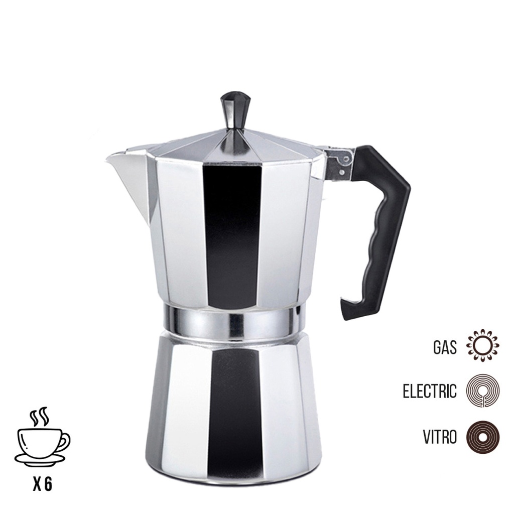 Cafetera de Aluminio 6 Tazas