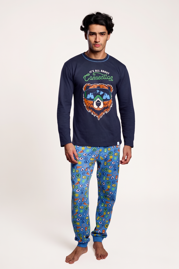 Pijama Algodón Az Muydemi