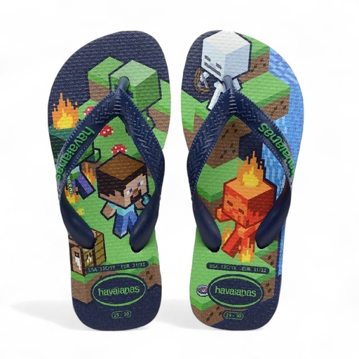 [4145125 0555 ] Havaianas kids Minecraft Az