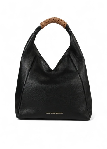 [LS2504021 00N] Bolso Detalle Trenzado LC 021 Ng
