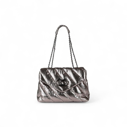 [LF2504042_0M4] Bolso Solapa Metalizado LC 0M4