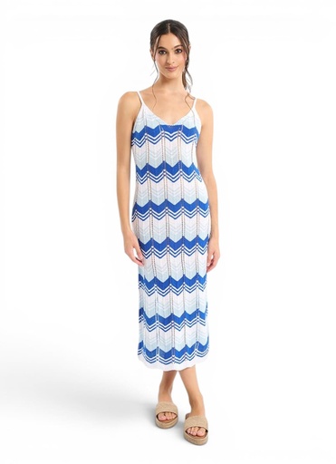 [5-41-151-0381] Vestido Largo BLE Az 381