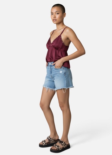 [22260Bd] Top Asillas Burdeos